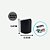 Tampa Disk Top - Prata/Transparente - Rosca 24/410 - 1 unidade - Rizzo - Imagem 2