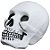 Enfeite Decorativo de Halloween - Caveira Cabeçuda - 24,5x20cm - 1 unidade - Rizzo - Imagem 1
