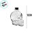 Frasco Transparente de Vidro - Caveira Transparente -  100ml - 1 unidade - Rizzo - Imagem 2