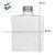 Frasco para Perfumaria de Vidro - Liverpool Quadrado Branco - 50ml - 1 unidade - Rizzo - Imagem 2