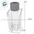 Frasco para Aromatizador e Difusor de Vidro - Retangular Transparente com Tampa Dourada - 50ml - 1 unidade - Rizzo - Imagem 2