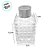 Frasco para Aromatizador e Difusor de Vidro Bucarest  com Tampa Dourada- Transparente - 70ml - 1 unidade - Rizzo - Imagem 2