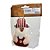 Enfeite Para Pendurar de Natal - Papai Noel Artesanal - Vermelho Branco - 14,5x8cm - 1 unidade - Rizzo - Imagem 1