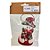 Enfeite Para Pendurar de Natal - Boneco de Neve Artesanal - Cachecol Vermelho - 14,5x7cm - 1 unidade - Rizzo - Imagem 1