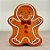 Lata De Metal De Natal - Homem Biscoito De Gengibre Claro - 11,5x13x5cm - 1 unidade - Rizzo - Imagem 1