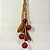 Enfeite Decorativo De Natal - Corda Com Sinos Vermelhos - 70cm - 1 unidade - Rizzo - Imagem 1