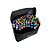 Kit Canetinhas Marcadores Para Colorir Touch Com Estojo Preto - 21x17x10,5cm - 80 unidades - Rizzo - Imagem 2