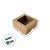 Caixa 4 Doces com Visor VC7 (7x7x4cm) Kraft - 20 unidades - Rizzo - Rizzo - Imagem 3