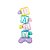Balão De Festa Micro Foil 46x38x114cm - Baby - Cores Pasteis - 1 unidade - Rizzo - Imagem 1