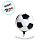 Balão De Festa Micro Foil 22" 56cm - Bola De Futebol Metalizado - 1 unidades - Rizzo - Imagem 2