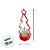 Enfeite Moldura Arvore De Natal com Vela LED - Vermelha - 11x22x9,5cm - 1 unidade - Artlille - Rizzo - Imagem 3