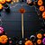 Pick Decorativo De Hallowen - Abobóra - Laranja - 8cm - 10 unidades - Rizzo - Imagem 1