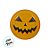 Prato De Sobremesa De Hallowen - Abóbora - 17,5cm  - 1 unidade - Rizzo - Imagem 2