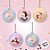 Bola de Natal - Princesas - 6cm - 6 unidades - Disney Original - Rizzo - Imagem 1