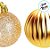Bola de Natal - Ouro - Gomo e Glitter - 10cm - 2 unidades - Cromus - Rizzo - Imagem 2