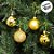 Bola de Natal - Ouro - Gomo e Glitter - 10cm - 2 unidades - Cromus - Rizzo - Imagem 4