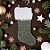 Meia de Natal para Pendurar - Verde e Branco - 42cm - 1 unidade - Cromus - Rizzo - Imagem 1