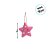 Enfeite Para Pendurar De Natal - Estrela Com Bolas - Rosa - 10cm - 1 unidade - Cromus - Rizzo - Imagem 3