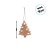 Enfeite Para Pendurar De Natal - Pinheiro De Ginger Bread - Marrom e Branco - 11cm - 1 unidade - Cromus - Rizzo - Imagem 3