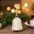 Enfeite Para Pendurar De Natal - Sino Com Listras Douradas - 17cm - 1 unidade - Cromus - Rizzo - Imagem 1