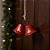 Enfeite Para Pendurar De Natal - Sinos Vermelhos - 32cm - 1 unidade - Cromus - Rizzo - Imagem 1