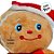Biscoito de Natal de Pelúcia com Gravata e Touca - 24,5cm - 1 unidade - Rizzo - Imagem 2