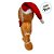 Biscoito de Natal de Pelúcia com Gravata e Touca - 24,5cm - 1 unidade - Rizzo - Imagem 5