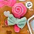Biscoito Natal de Pelúcia com Laço Rosa e Pirulito - 23cm - 1 unidade - Rizzo - Imagem 2