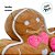 Biscoito Natal de Pelúcia com Laço Rosa e Pirulito - 23cm - 1 unidade - Rizzo - Imagem 4