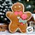 Biscoito Natal de Pelúcia com Laço Rosa e Pirulito - 23cm - 1 unidade - Rizzo - Imagem 7