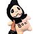 Caveira de Pelúcia com Touca "Boo!" - Branco e Preto - 29cm - 1 unidade - Rizzo - Imagem 6