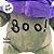Monstrinho de Pelúcia com Touca "Boo!" - Verde e Roxo - 25,5cm - 1 unidade - Rizzo - Imagem 3