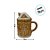Caneca De Cerâmica Com Tampa - Casa Ginger Bread - 440ml - 1 unidade - Cromus - Rizzo - Imagem 3