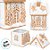 Enfeite Decorativo de Natal - Casinha Ginger Bread De Cerâmica - 23x13,5cm - 1 unidade - Cromus - Rizzo - Imagem 2