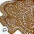 Bandeja Decorativa De Natal De Cerâmica - Pinheiro Ginger Bread - Marrom e Branco - 26,5cm  - 1 unidade - Cromus - Rizzo - Imagem 2