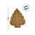 Bandeja Decorativa De Natal De Cerâmica - Pinheiro Ginger Bread - Marrom e Branco - 26,5cm  - 1 unidade - Cromus - Rizzo - Imagem 3