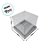 Caixa Para Bolo Pvc Base Prata Texturizada - 12x12x12cm - 5 unidades - Assk  - Rizzo - Imagem 3