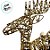Rena Decorativa De Metal Com Led - Champagne - 66,5x47x13,5cm - 1 unidades - Cromus - Rizzo - Imagem 4