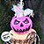 Baldinho de Halloween com Alça - Abóbora Roxo - 13x17cm - 1 unidade - Rizzo - Imagem 1