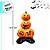 Balão de Festa Microfoil 43" 110cm - Abóboras Halloween - 1 unidade - Silver Festas - Rizzo - Imagem 2