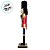 Soldado de Chumbo de Madeira Grande - 12x60x12cm - Vermelho e Azul - 1 unidade - Rizzo - Imagem 2