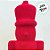 Soldado de Chumbo de Veludo - Vermelho - 9x34x9cm - 1 unidade - Rizzo - Imagem 3