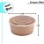 Pote de Papel Bowl com Tampa Transparente - Kraft - 750ml - 5 unidades - Rizzo - Imagem 2
