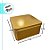 Lata de Metal Quadrada - Dourado - 11x11x5cm - 1 unidade - Rizzo - Imagem 3