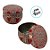 Lata De Metal Estampa De Mandala - Vermelho - 7x7cm - 130ml - 1 unidade - Rizzo - Imagem 2