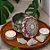 Lata De Metal Estampa De Mandala - Branco - 7x7cm - 130ml - 1 unidade - Rizzo - Imagem 1