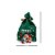 Saco Para Presente Decorado - Papai Noel Coração Verde - 15x23cm - 50 unidades - Rizzo - Imagem 3