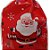 Saco Para Presente Decorado - Papai Noel Feliz Vermelho - 15x23cm - 50 unidades - Rizzo - Imagem 2