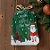 Saco Para Presente Decorado - Papai Noel e Rena Verde - 29x42cm - 50 unidades - Rizzo - Imagem 1