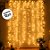 Cortina de LED Branco Quente com Fio Branco 900 Leds - 4x3m - 1 unidade - Rizzo - Imagem 2